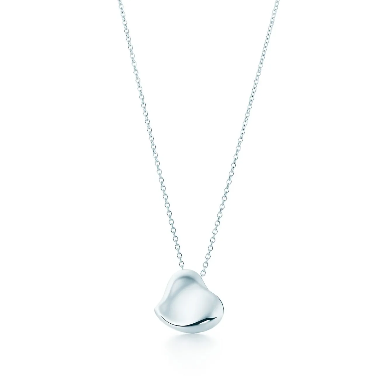Tiffany & Co. Small Sterling Silver Full Heart Pendant | ^ Necklaces & Pendants|Sterling Silver Jewelry