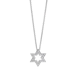 Tiffany & Co. Star of David pendant of diamonds in platinum. | ^ Necklaces & Pendants|Platinum Jewelry