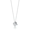 Tiffany & Co. Sterling Silver Love Heart Tag and Key Pendant | ^ Necklaces & Pendants|Sterling Silver Jewelry