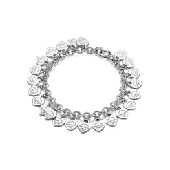 Tiffany & Co. Sterling Silver Multi-Heart Tag Bracelet | ^ Bracelets|Sterling Silver Jewelry