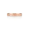 Tiffany & Co. T&CO.® band ring in 18k rose gold with diamonds, 3 mm wide. | ^Women Rings|Rose Gold Jewelry