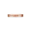 Tiffany & Co. T&CO.® Band Ring in Rose Gold with a Diamond | ^ Rings|Rose Gold Jewelry