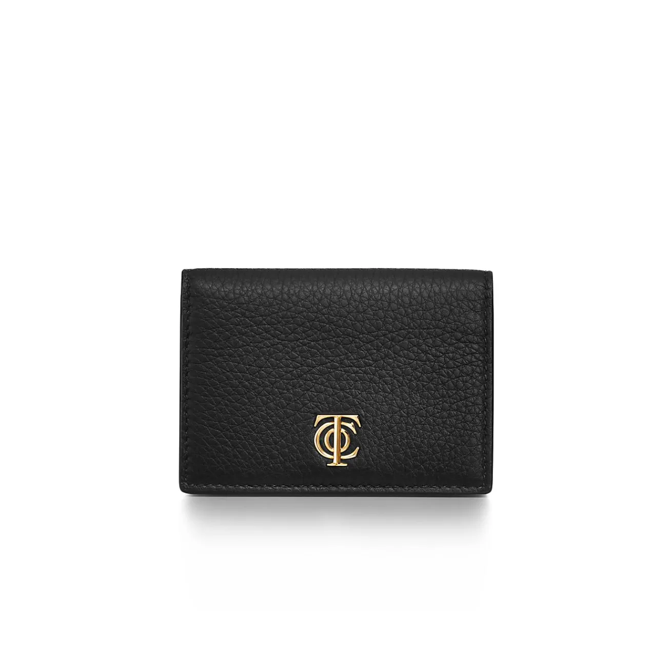 Tiffany & Co. T&CO. Flap Card Holder in Black Leather | ^Women Small Leather Goods|Women's Accessories