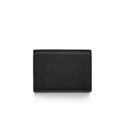Tiffany & Co. T&CO. Flap Card Holder in Black Leather | ^Women Small Leather Goods|Women's Accessories