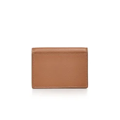 Tiffany & Co. T&CO. Flap Card Holder in Clay Brown Leather | ^Women Small Leather Goods|Women's Accessories