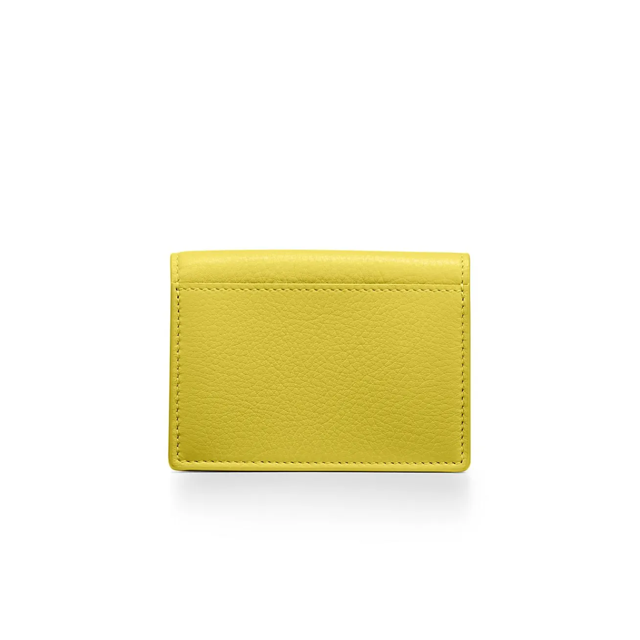 Tiffany & Co. T&CO. Flap Card Holder in Chartreuse Leather | ^Women Small Leather Goods|Women's Accessories