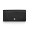 Tiffany & Co. T&CO. Flap Continental Wallet in Black Leather | ^Women Small Leather Goods|Women's Accessories