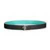 Tiffany & Co. T&CO.® Reversible Belt Strap in Tiffany Blue® and Black Leather, 35 mm Wide | ^Women Belts|Women's Accessories