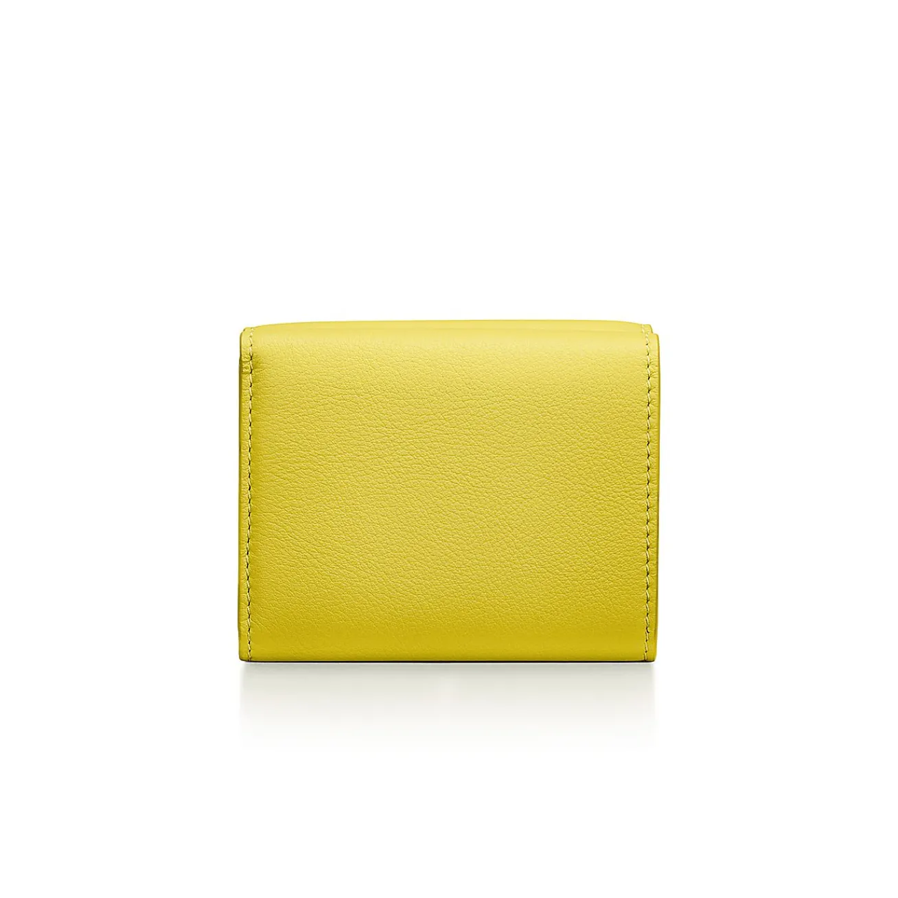 Tiffany & Co. T&CO. Trifold Wallet in Chartreuse Leather | ^Women Small Leather Goods|Women's Accessories