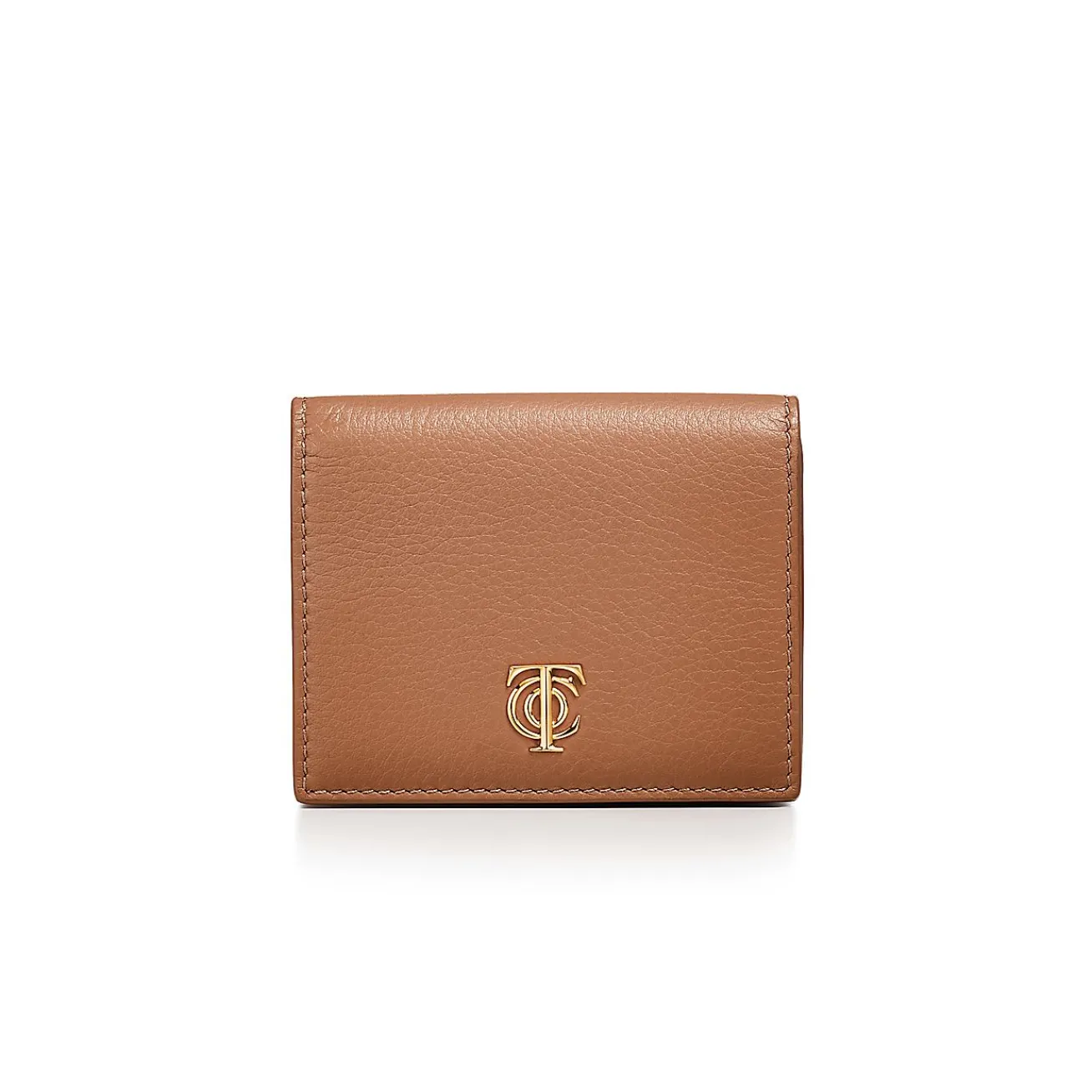 Tiffany & Co. T&CO. Trifold Wallet in Clay Brown Leather | ^Women Small Leather Goods|Women's Accessories