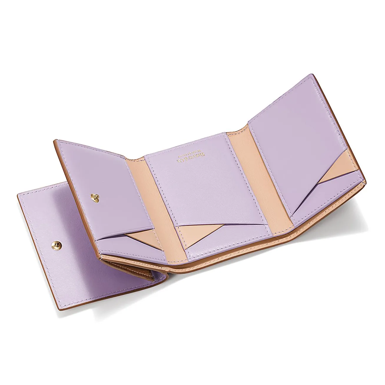 Tiffany & Co. T&CO. Trifold Wallet in Clay Brown Leather | ^Women Small Leather Goods|Women's Accessories
