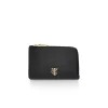 Tiffany & Co. T&CO. Zip Card Case in Black Leather | ^Women Small Leather Goods|Women's Accessories