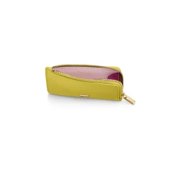 Tiffany & Co. T&CO. Zip Card Case in Chartreuse Leather | ^Women Small Leather Goods|Women's Accessories