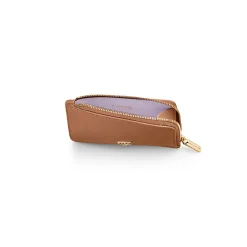 Tiffany & Co. T&CO. Zip Card Case in Clay Brown Leather | ^Women Small Leather Goods|Women's Accessories