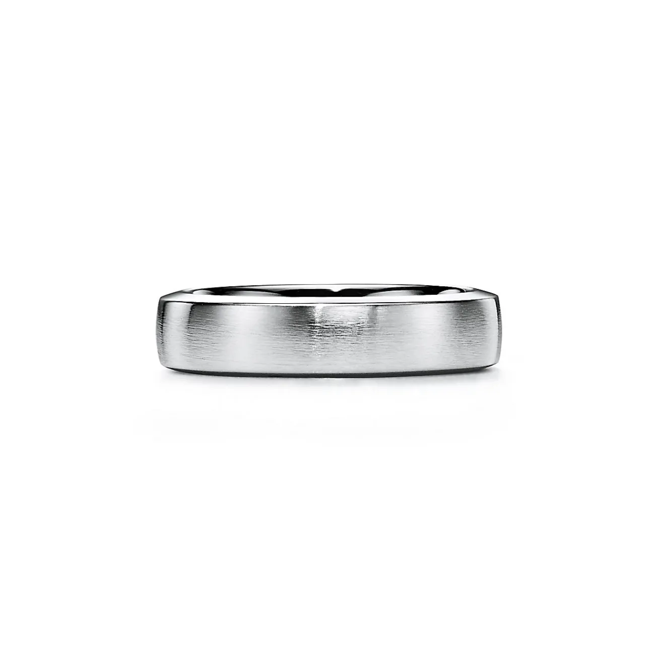Tiffany & Co. The Charles Tiffany Setting Satin Finish Ring in Platinum with a Diamond, 5 mm | ^ Rings|Platinum Jewelry
