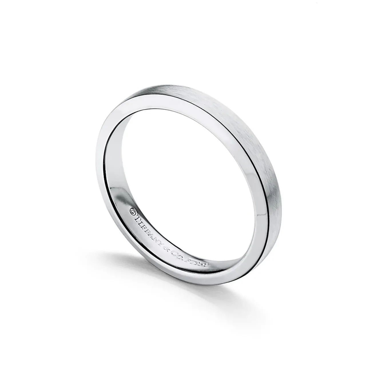 Tiffany & Co. The Charles Tiffany Setting Satin Finish Ring in Platinum, 3 mm Wide | ^Women Rings|Men's Jewelry