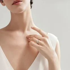 Tiffany & Co. The Charles Tiffany Setting Satin Finish Ring in Platinum, 3 mm Wide | ^Women Rings|Men's Jewelry
