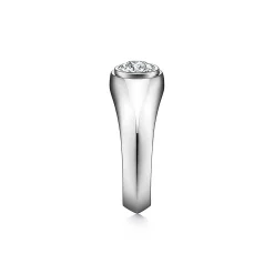 Tiffany & Co. The Charles Tiffany Setting Men's Engagement Ring in Platinum with a Diamond | ^ Men's Jewelry|Engagement Rings