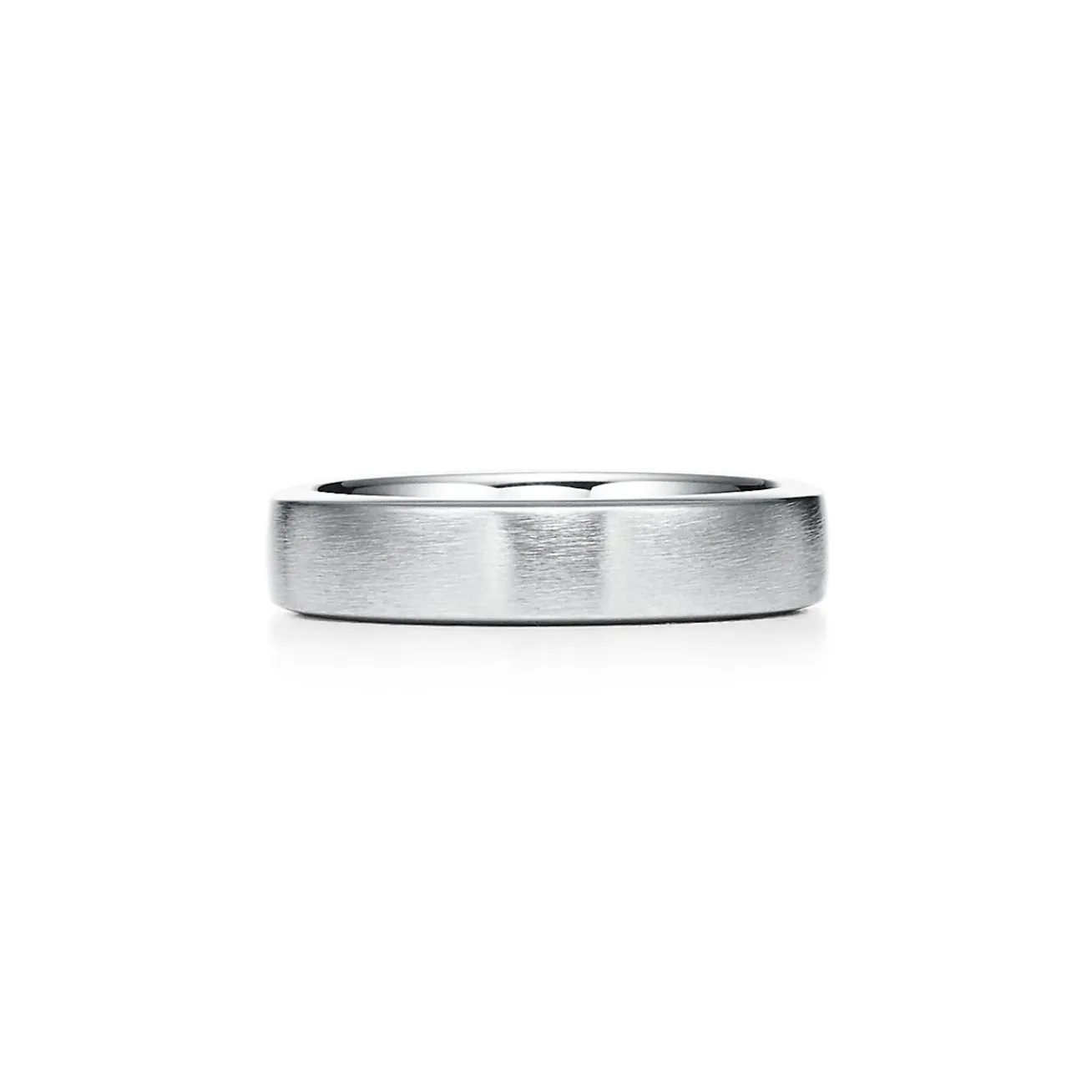 Tiffany & Co. The Charles Tiffany Setting Satin Finish Ring in Platinum, 5 mm Wide | ^ Rings|Men's Jewelry