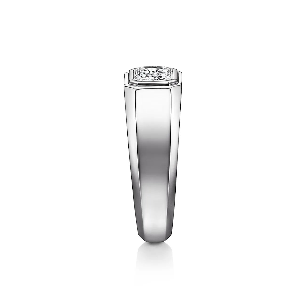 Tiffany & Co. The Charles Tiffany Setting Men's Engagement Ring in Platinum with a Diamond | ^ Men's Jewelry|Engagement Rings