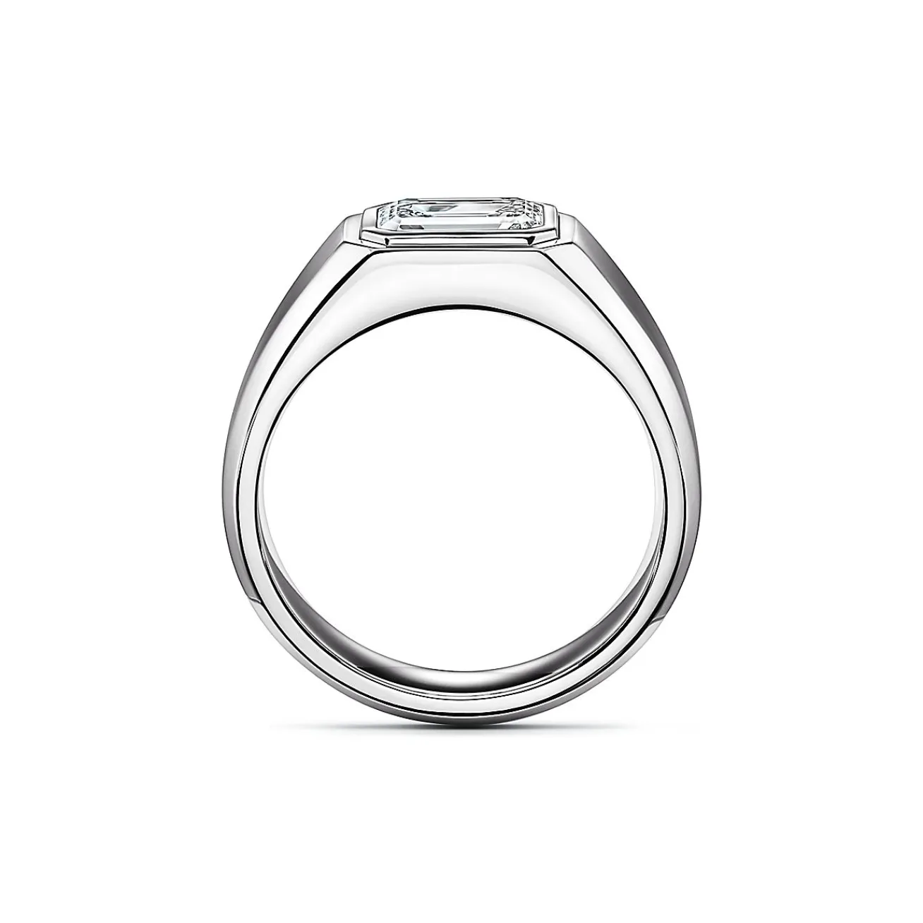 Tiffany & Co. The Charles Tiffany Setting Men's Engagement Ring in Platinum with a Diamond | ^ Men's Jewelry|Engagement Rings