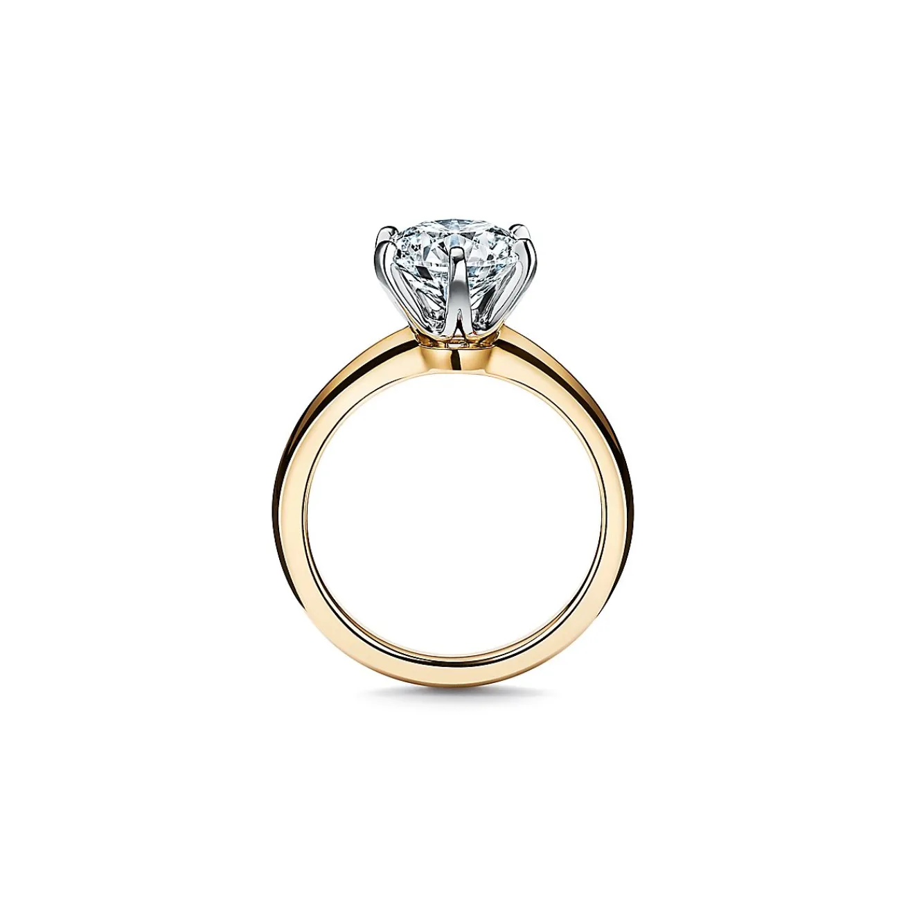 Tiffany & Co. The Tiffany® Setting in 18k yellow gold: world's most iconic engagement ring. | ^ Engagement Rings