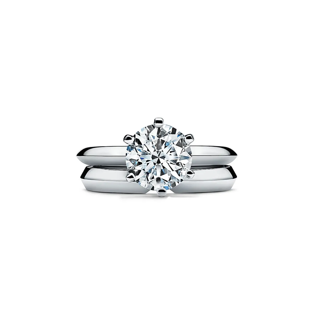 Tiffany & Co. The Tiffany® Setting in platinum: world's most iconic engagement ring. | ^ Engagement Rings