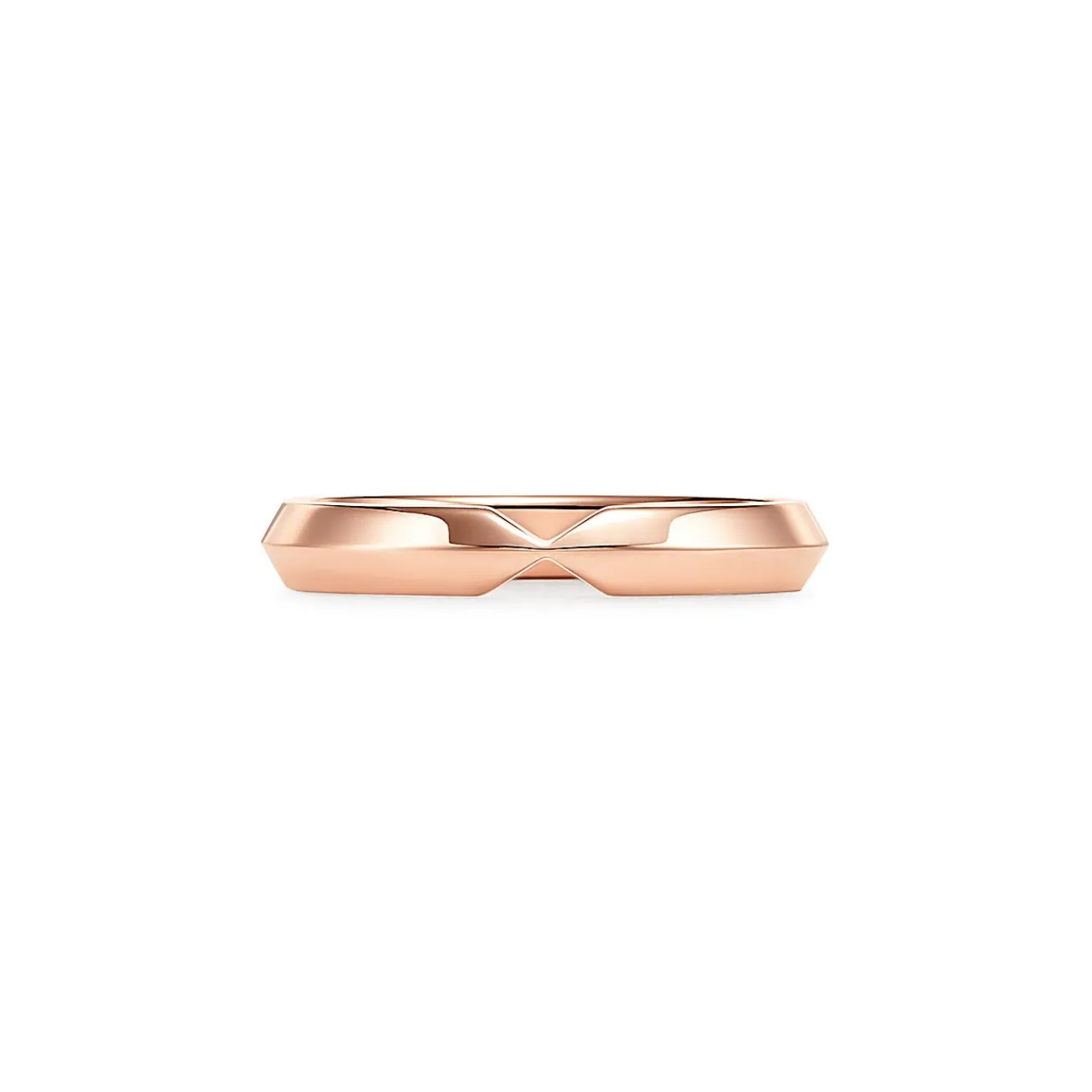 Tiffany & Co. The Tiffany® Setting nesting narrow band ring in 18k rose gold, 3 mm wide. | ^Women Rings|Stacking Rings