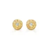 Tiffany & Co. Tiffany 1837® circle earrings in 18k gold with diamonds. | ^ Earrings|Gold Jewelry
