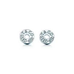 Tiffany & Co. Tiffany 1837® circle earrings in sterling silver. | ^ Earrings|Gifts for Her
