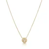 Tiffany & Co. Tiffany 1837® circle pendant in 18k gold with diamonds. | ^ Necklaces & Pendants|Gold Jewelry