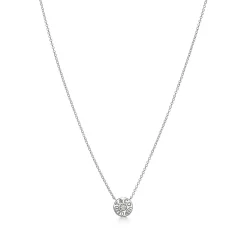 Tiffany & Co. Tiffany 1837® circle pendant in 18k white gold with diamonds. | ^ Necklaces & Pendants|Diamond Jewelry