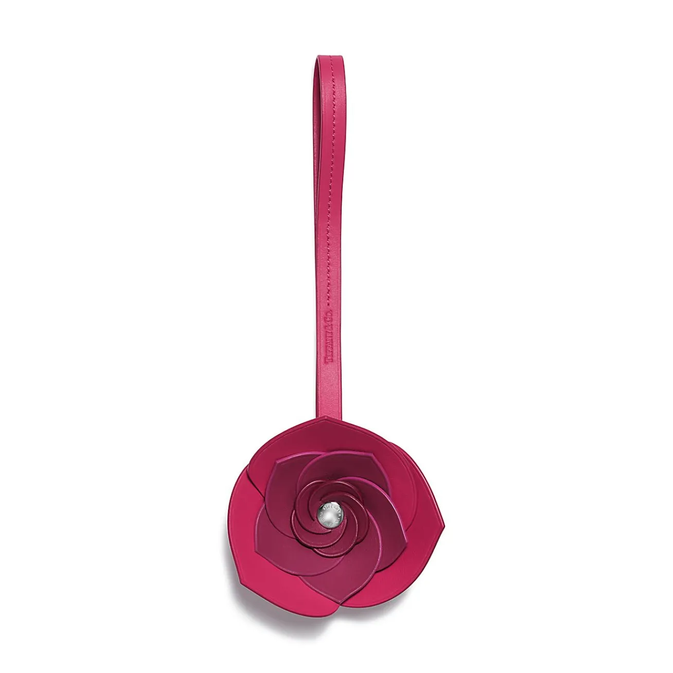 Tiffany & Co. ® Flower Bag Charm in Fuchsia Leather | ^Women Small Leather Goods|Women's Accessories