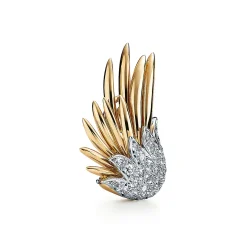 Tiffany & Co. Schlumberger® Flame Ear Clips in Gold and Platinum with Diamonds | ^ Earrings|Gold Jewelry