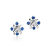 Tiffany & Co. Schlumberger® Lynn earrings in platinum with sapphires. | ^ Earrings|Platinum Jewelry