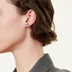 Tiffany & Co. Schlumberger® Lynn earrings in platinum with sapphires. | ^ Earrings|Platinum Jewelry