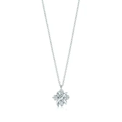 Tiffany & Co. Schlumberger® Lynn pendant in platinum with diamonds. | ^ Necklaces & Pendants|Platinum Jewelry