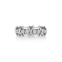 Tiffany & Co. Schlumberger® Sixteen Stone ring in platinum with diamonds. | ^Women Rings|Men's Jewelry