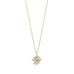 Tiffany & Co. Schlumberger® Lynn pendant in 18k gold with diamonds in platinum. | ^ Necklaces & Pendants|Gifts for Her
