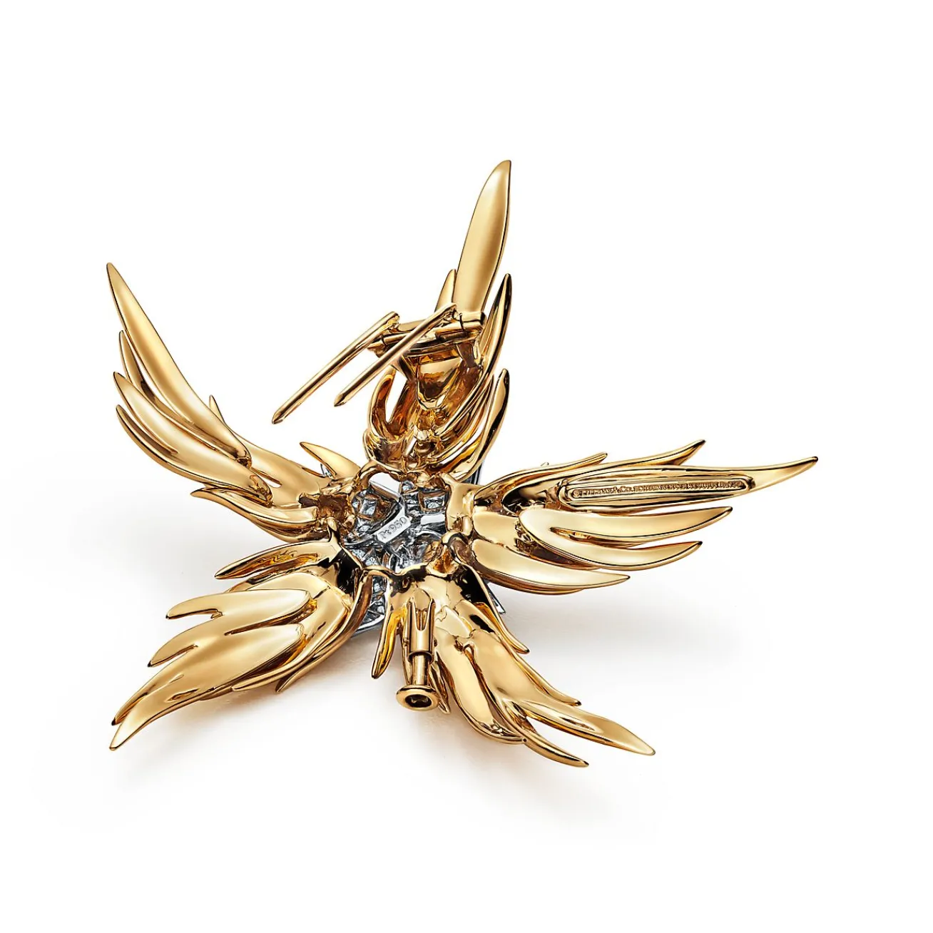 Tiffany & Co. Schlumberger® Paris Flames Brooch in Yellow Gold with Diamonds | ^ Brooches|Men's Jewelry