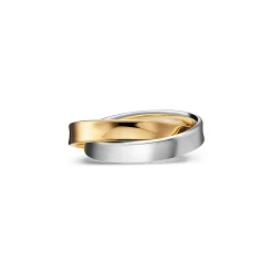 Tiffany & Co. Tiffany 1837® Interlocking Circles Ring in Yellow Gold and Sterling Silver | ^ Rings|Gifts for Her