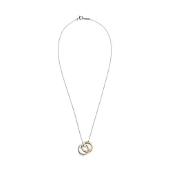 Tiffany & Co. Tiffany 1837® interlocking circles pendant in sterling silver and 18k gold. | ^ Necklaces & Pendants|Gifts for Her