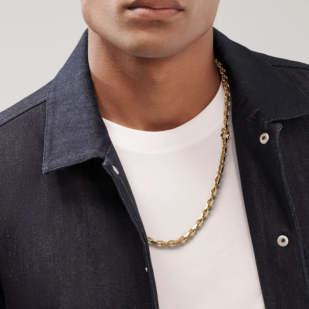 Tiffany & Co. Tiffany 1837® Makers chain necklace in 18k gold, 24". | ^ Necklaces & Pendants|Men's Jewelry