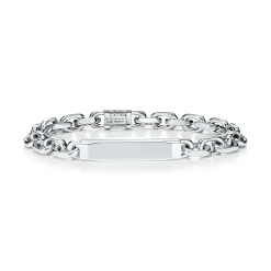Tiffany & Co. Tiffany 1837® Makers I.D. chain bracelet in sterling silver, medium. | ^ Bracelets|Men's Jewelry