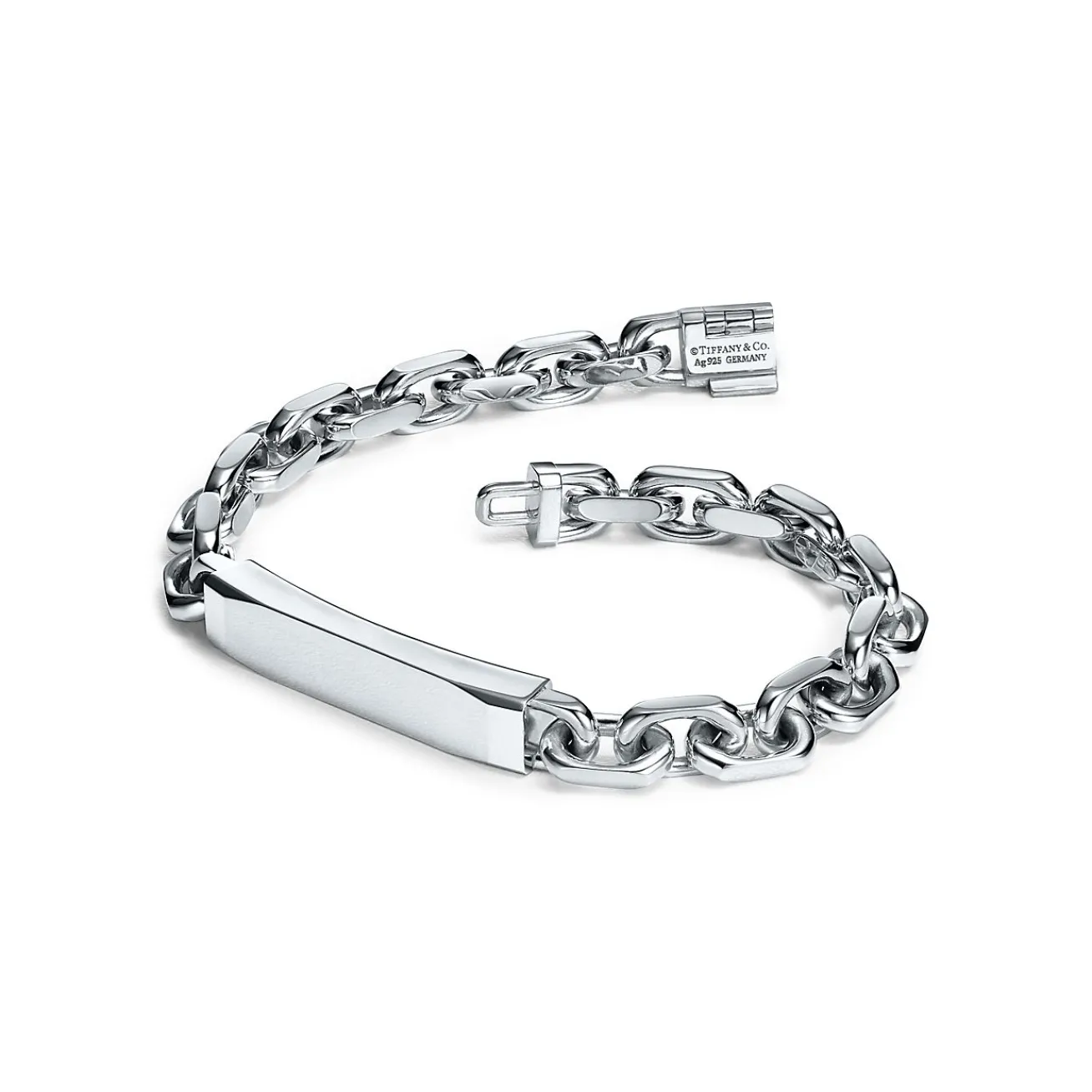 Tiffany & Co. Tiffany 1837® Makers I.D. chain bracelet in sterling silver, medium. | ^ Bracelets|Men's Jewelry