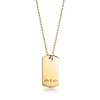 Tiffany & Co. Tiffany 1837® Makers I.D. tag pendant in 18k gold, 24". | ^ Necklaces & Pendants|Men's Jewelry