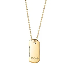 Tiffany & Co. Tiffany 1837® Makers I.D. tag pendant in 18k gold, 24