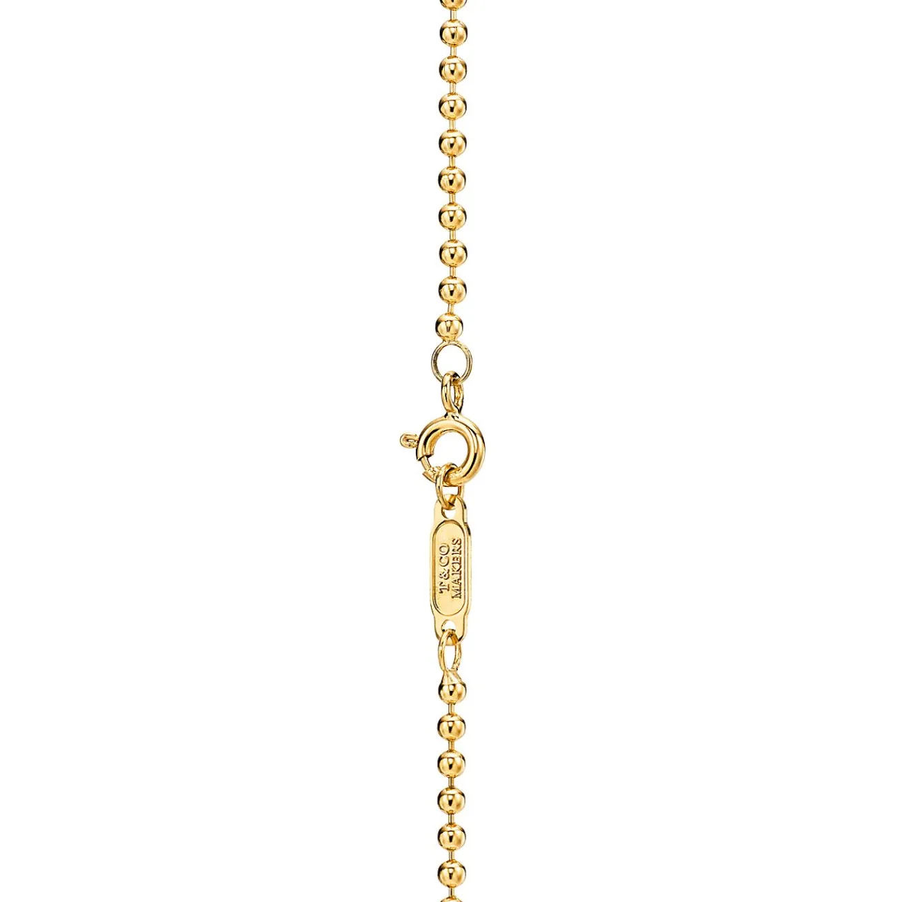 Tiffany & Co. Tiffany 1837® Makers I.D. tag pendant in 18k gold, 24". | ^ Necklaces & Pendants|Men's Jewelry