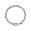 Tiffany & Co. Tiffany 1837® Makers narrow chain bracelet in sterling silver and gold, medium. | ^ Bracelets|Men's Jewelry
