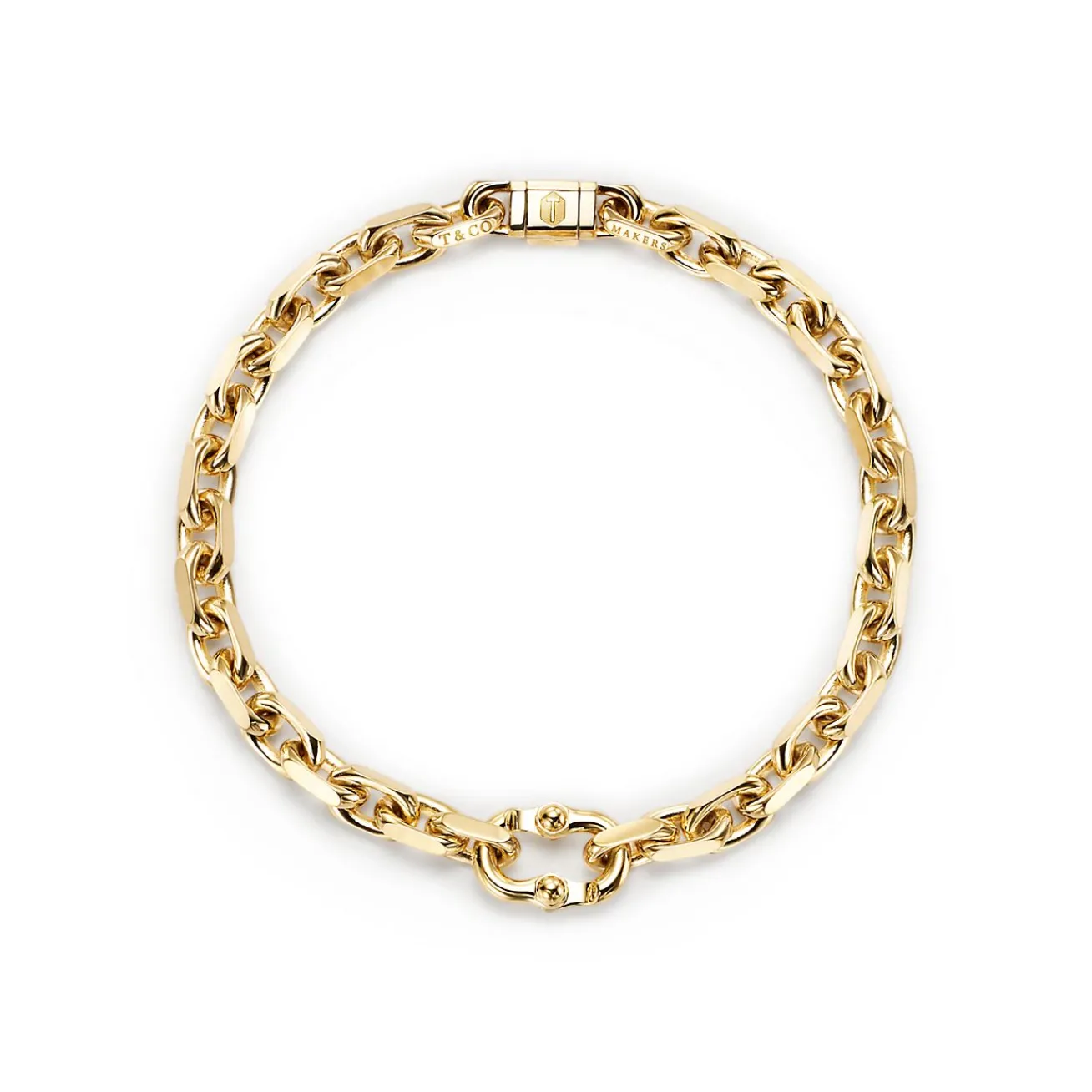 Tiffany & Co. Tiffany 1837® Makers narrow chain bracelet in 18k gold, medium. | ^ Bracelets|Men's Jewelry